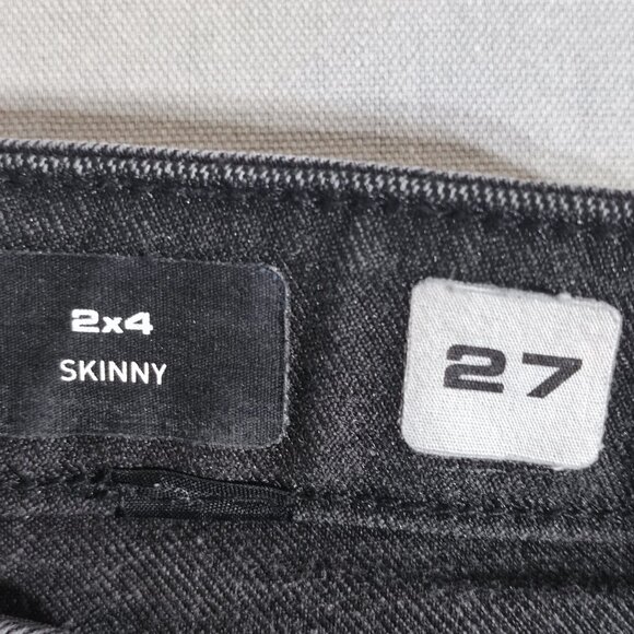 Volcom Jeans men's youth size 27X27 medium washed grey 2X4 Skinny fit jeans - Picture 6 of 15